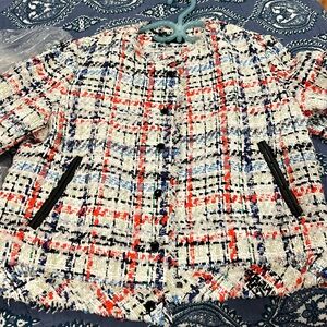 rag & bone White Combo Otis Jacket size L